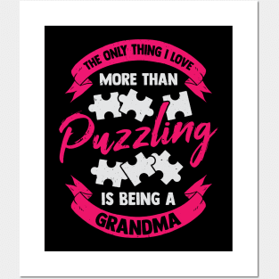 Jigsaw Puzzle Puzzling Grandma Gift Posters and Art